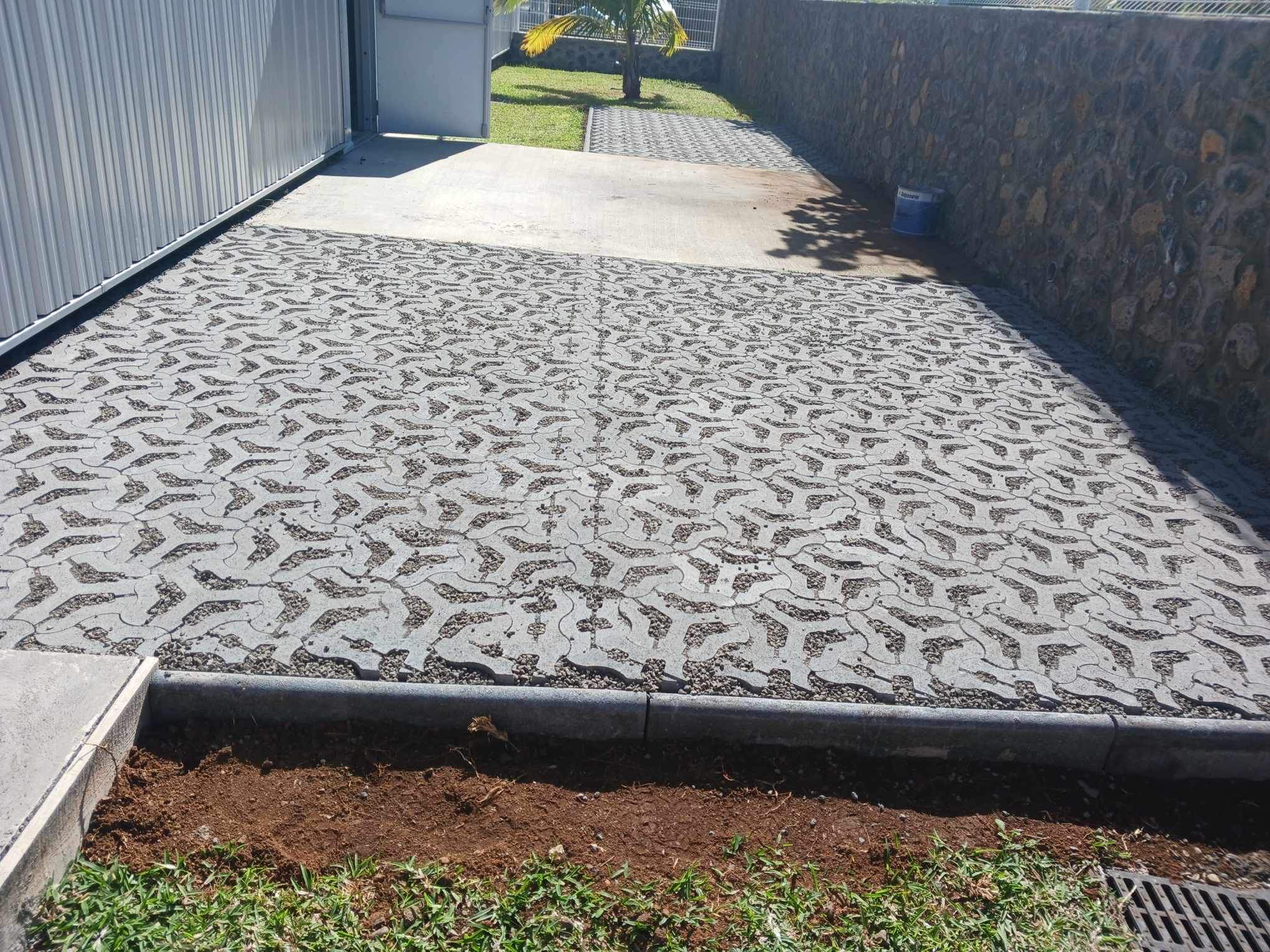 Pose de dalle drainante - Image 4